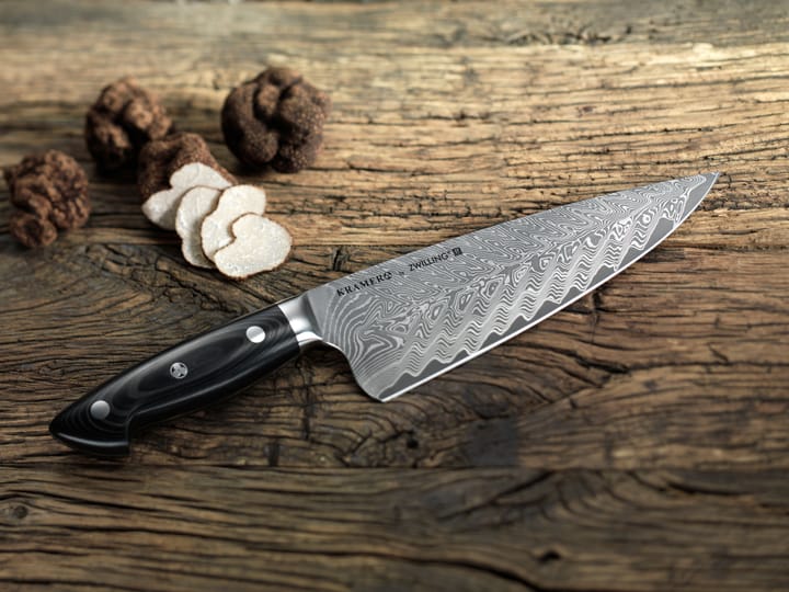 Cuchillo de chef Zwilling Kramer euro stainless 26 cm, Acero damasco-negro Zwilling