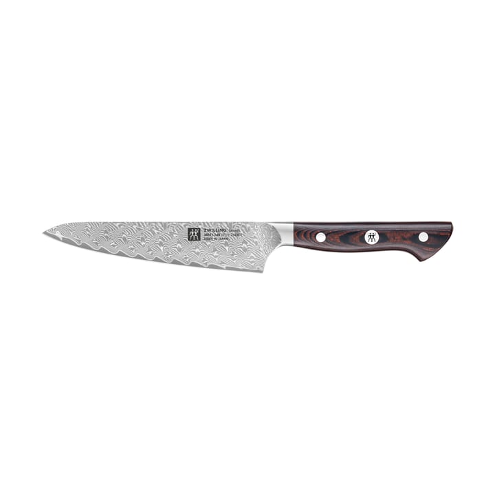 Cuchillo de cocina compacto Zwilling Tanrei 14 cm - Acero damasco-negro - Zwilling