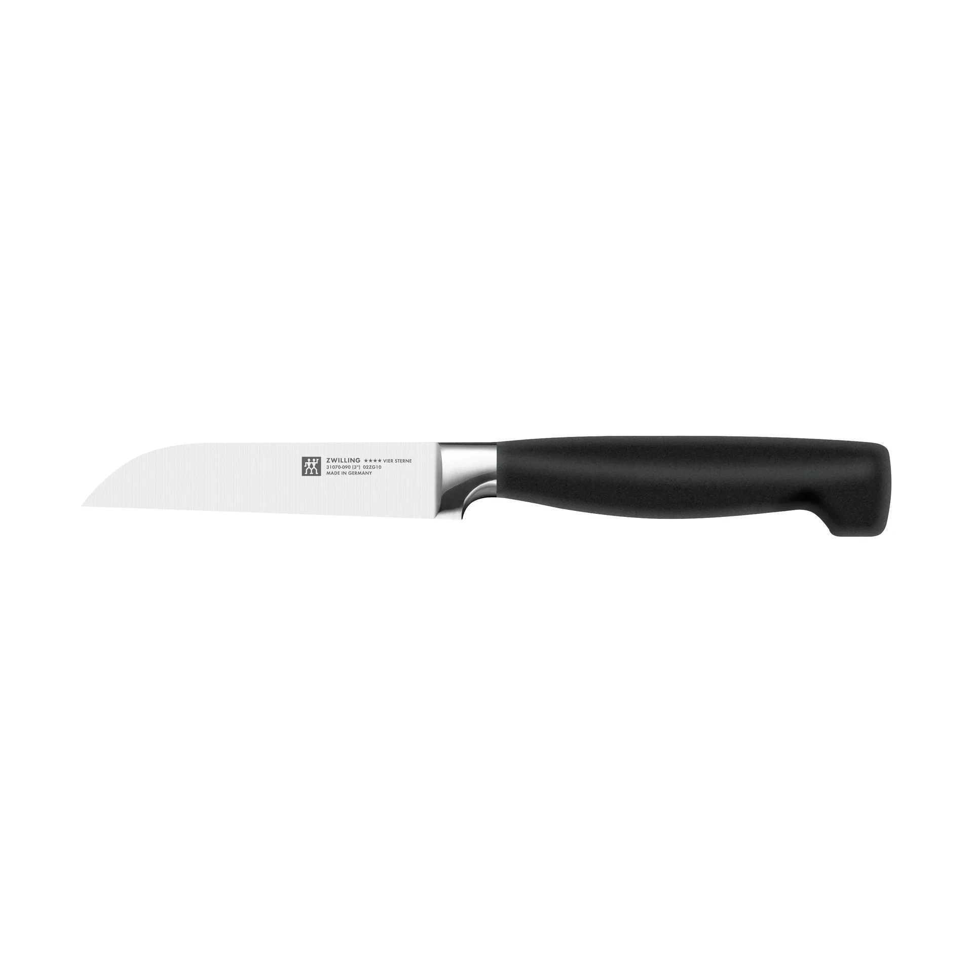 Cuchillo de verduras Zwilling Four star 8 cm, Negro-acero inoxidable Zwilling