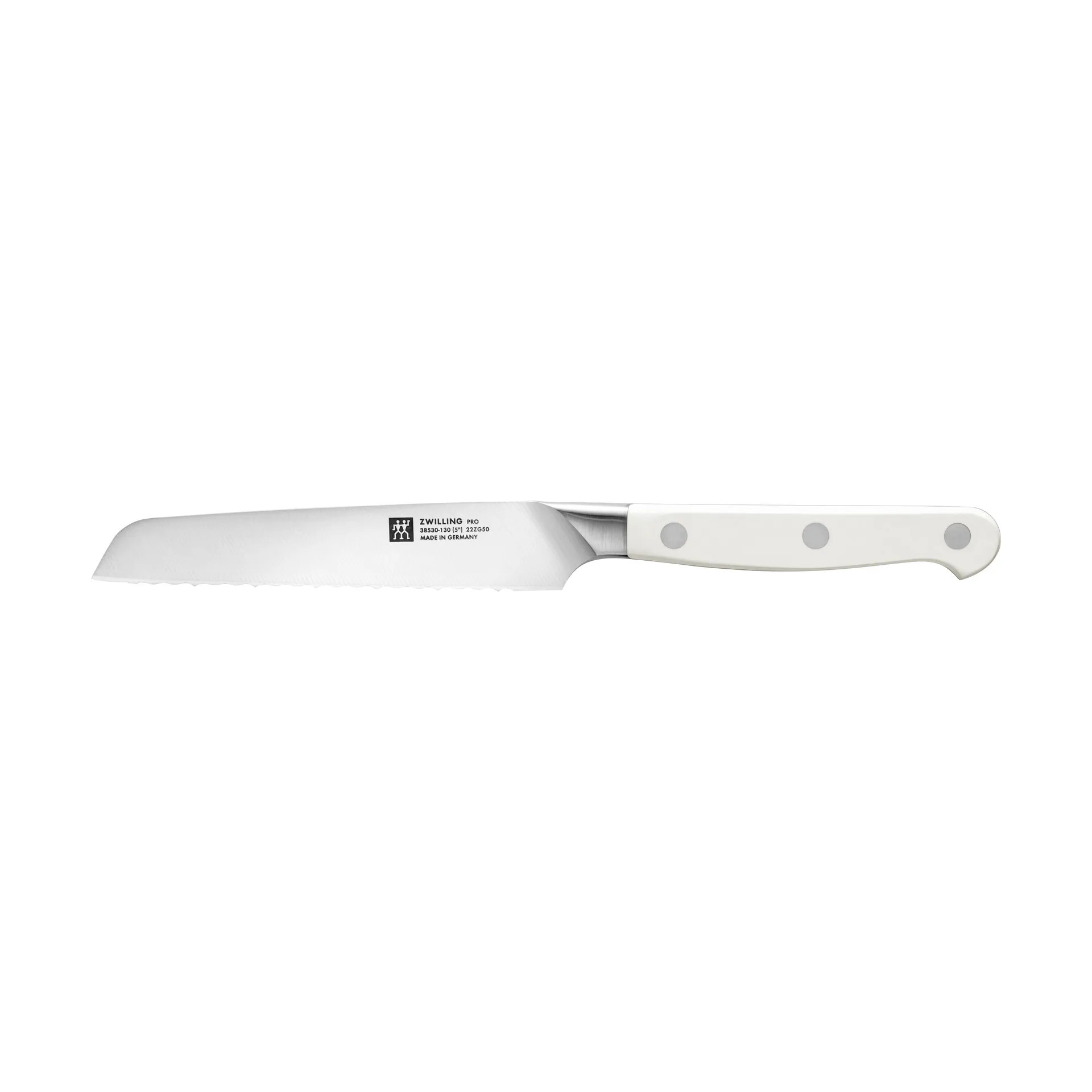 Cuchillo dentado universal Zwilling pro le blanc 13 cm, Blanco-acero inoxidable Zwilling