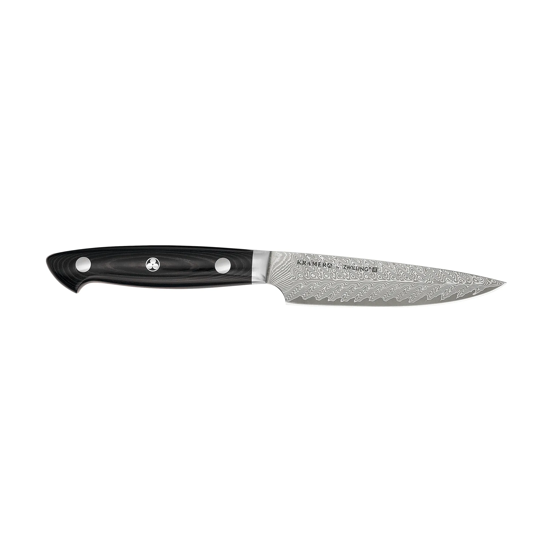 Cuchillo multiusos Zwilling Kramer euro stainelss 13 cm, Acero damasco-negro Zwilling
