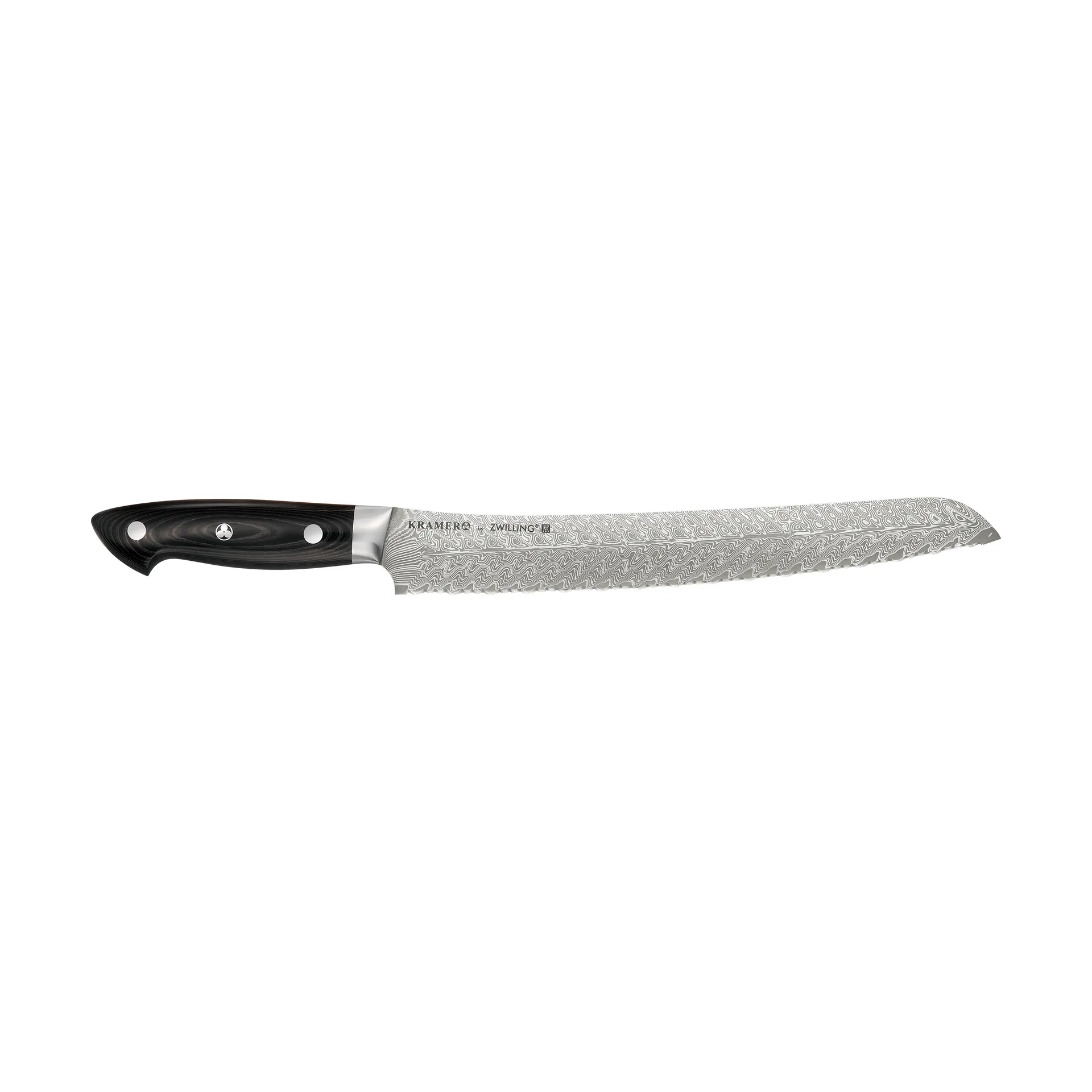 Cuchillo para pan Zwilling Kramer euro stainless 26 cm, Acero damasco-negro Zwilling