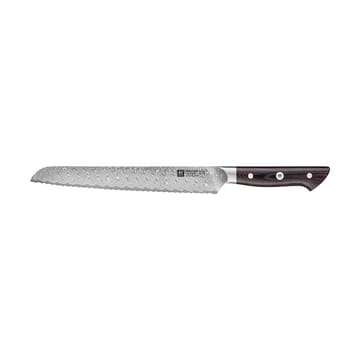 Cuchillo para pan Zwilling Tanrei 23 cm - Acero damasco-negro - Zwilling
