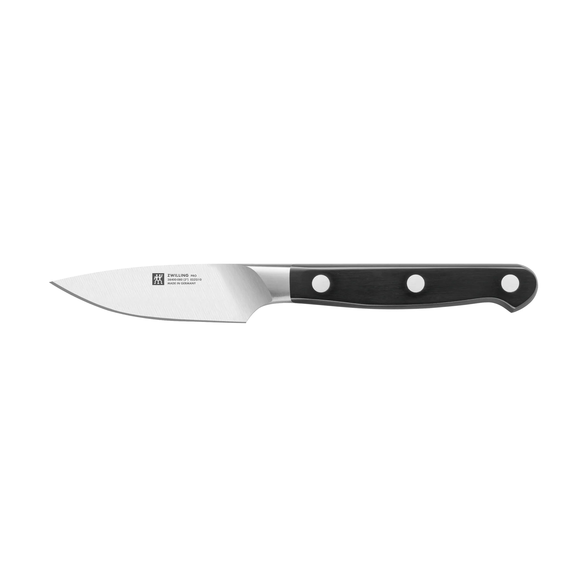 Cuchillo pelador Zwilling Pro 8 cm, Negro-acero inoxidable Zwilling
