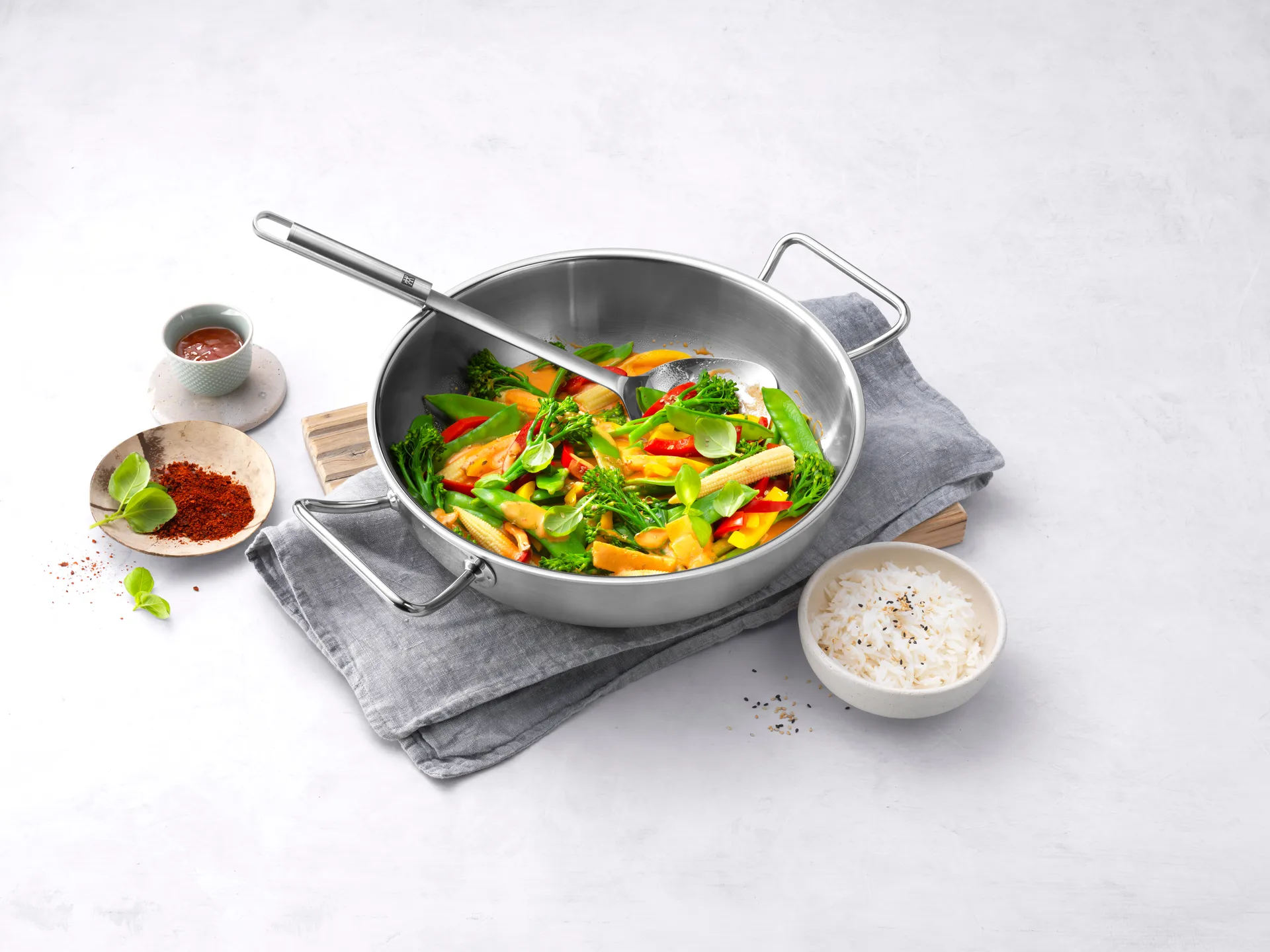 Sartén wok Zwilling Pro Ø30 cm, Acero inoxidable Zwilling