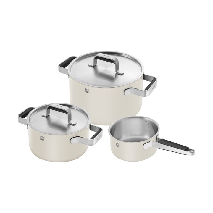 Set de cacerolas Zwilling Pure 5 piezas - Marfil blanco - Zwilling