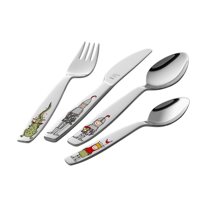 Set de cubiertos para niños Zwilling Twin kids  4 piezas - Eckbert riddare - Zwilling