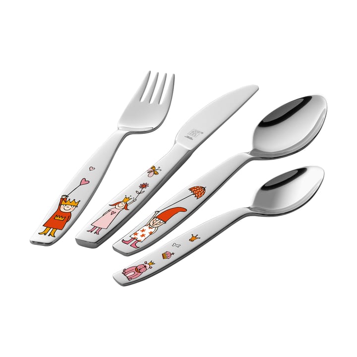 Set de cubiertos para niños Zwilling Twin kids  4 piezas - Emelie prinsessa - Zwilling