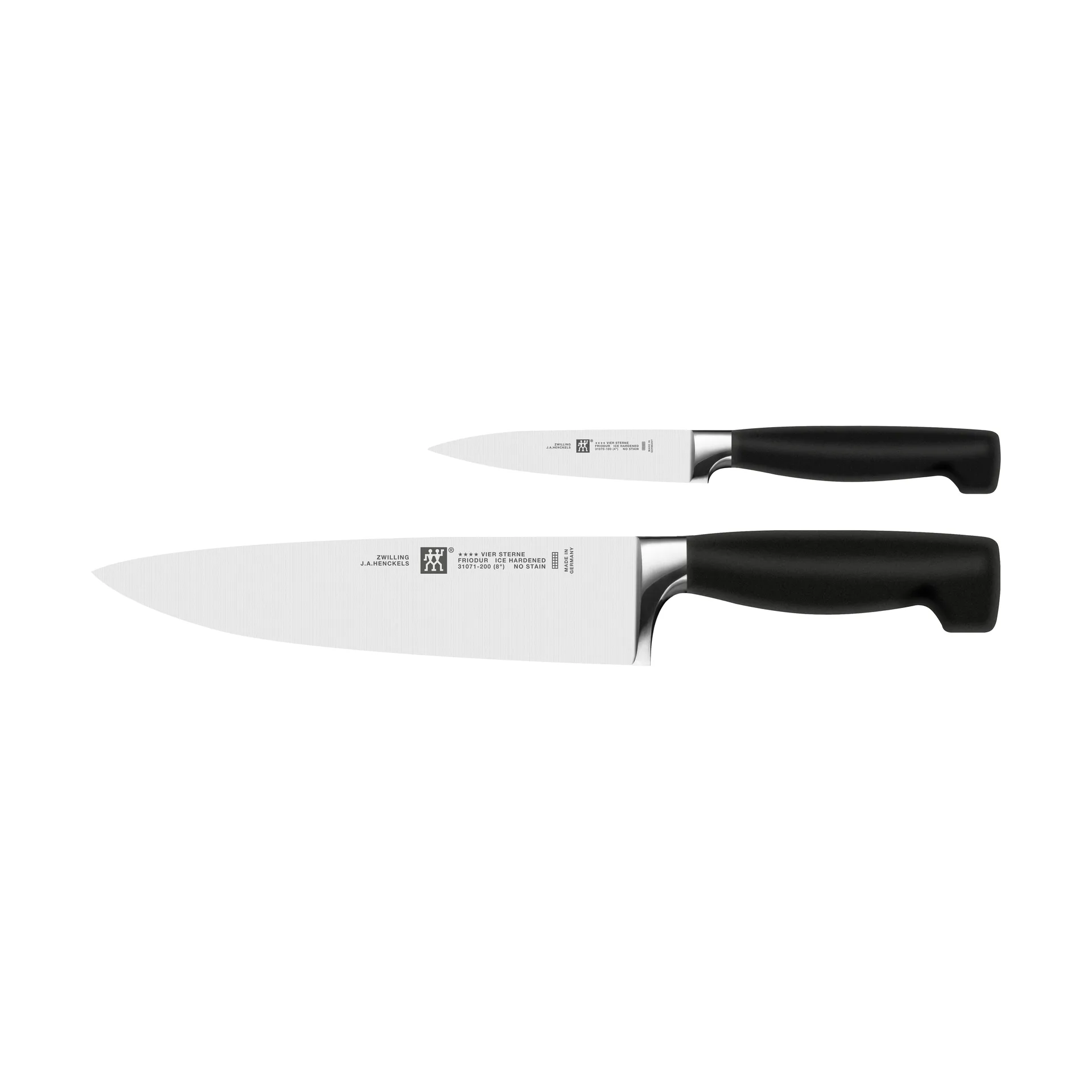 Set de cuchillos Zwilling Four star 2 piezas, Negro-acero inoxidable Zwilling