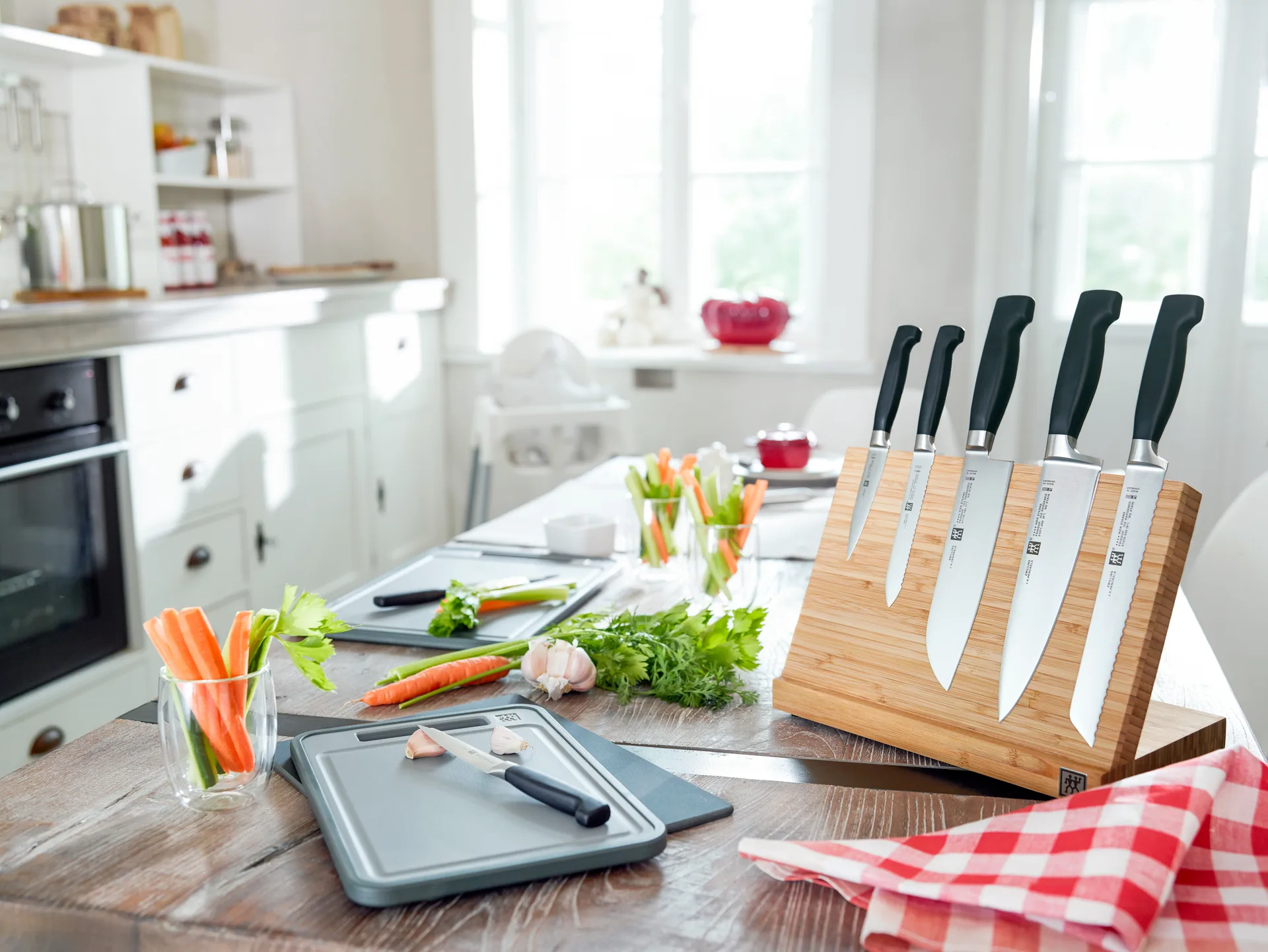 Set de cuchillos Zwilling Four star 3 piezas, Negro-acero inoxidable Zwilling