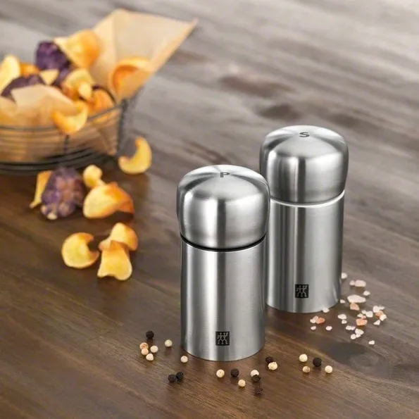 Set de salero y pimentero Zwilling Spices mini, acero inoxidable Zwilling