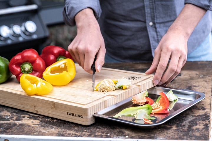 Tabla de cortar con bandeja Zwilling BBQ+  bambu, 39x30 cm Zwilling