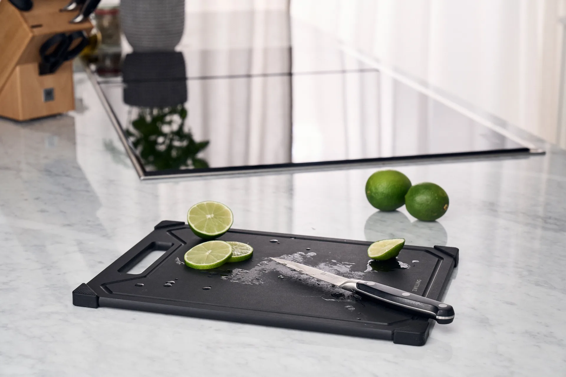 Tabla de cortar Zwilling fibra de madera negro, L Zwilling