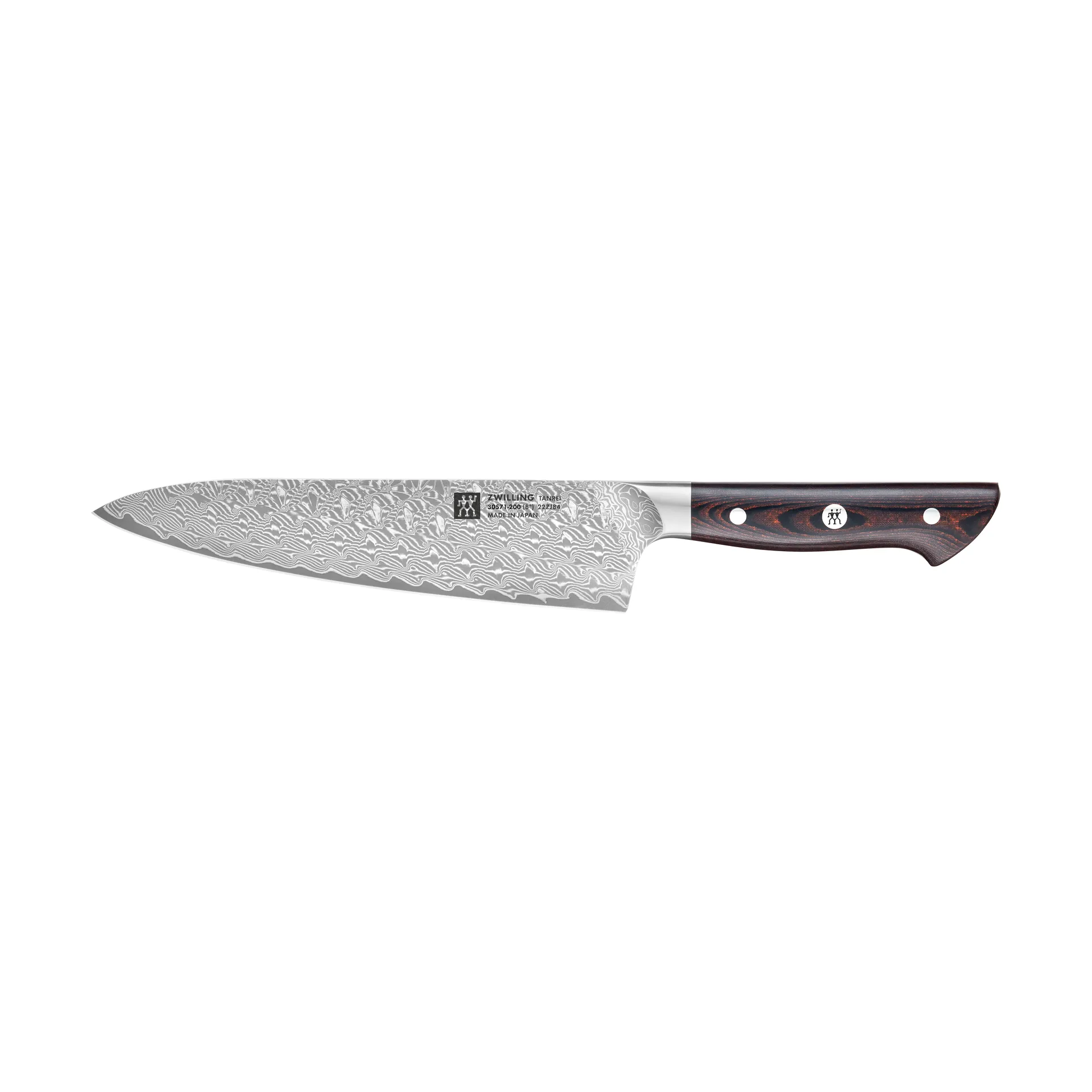 Zwilling Tanrei cuchillo de chef Gyutoh 20 cm, Acero damasco-negro Zwilling
