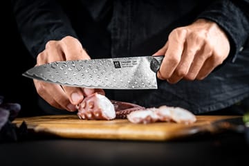 Zwilling Tanrei cuchillo de chef Gyutoh 20 cm - Acero damasco-negro - Zwilling