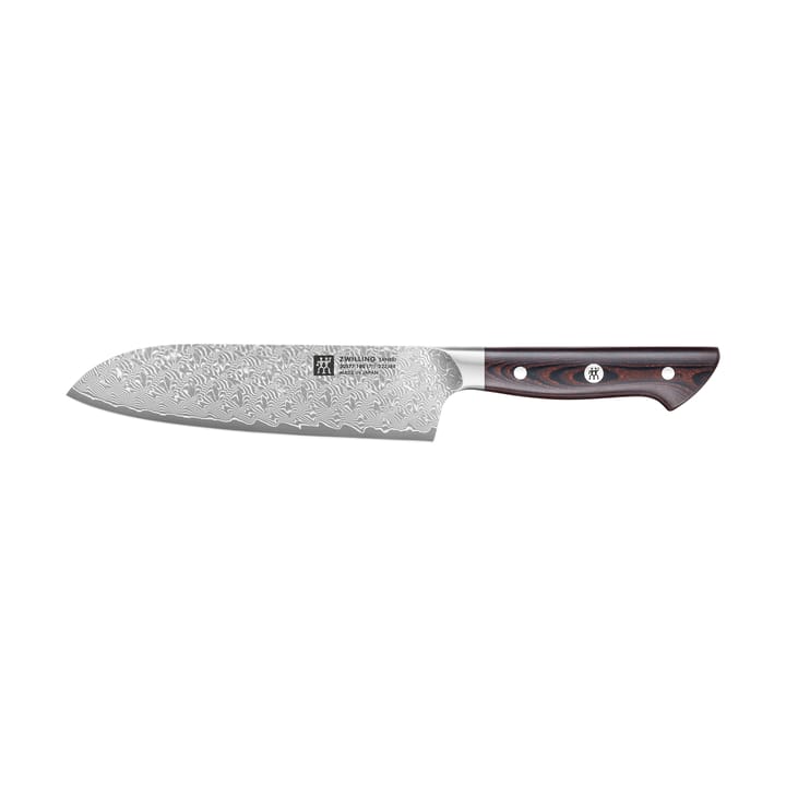 Zwilling Tanrei cuchillo santoku 18 cm - Acero damasco-negro - Zwilling