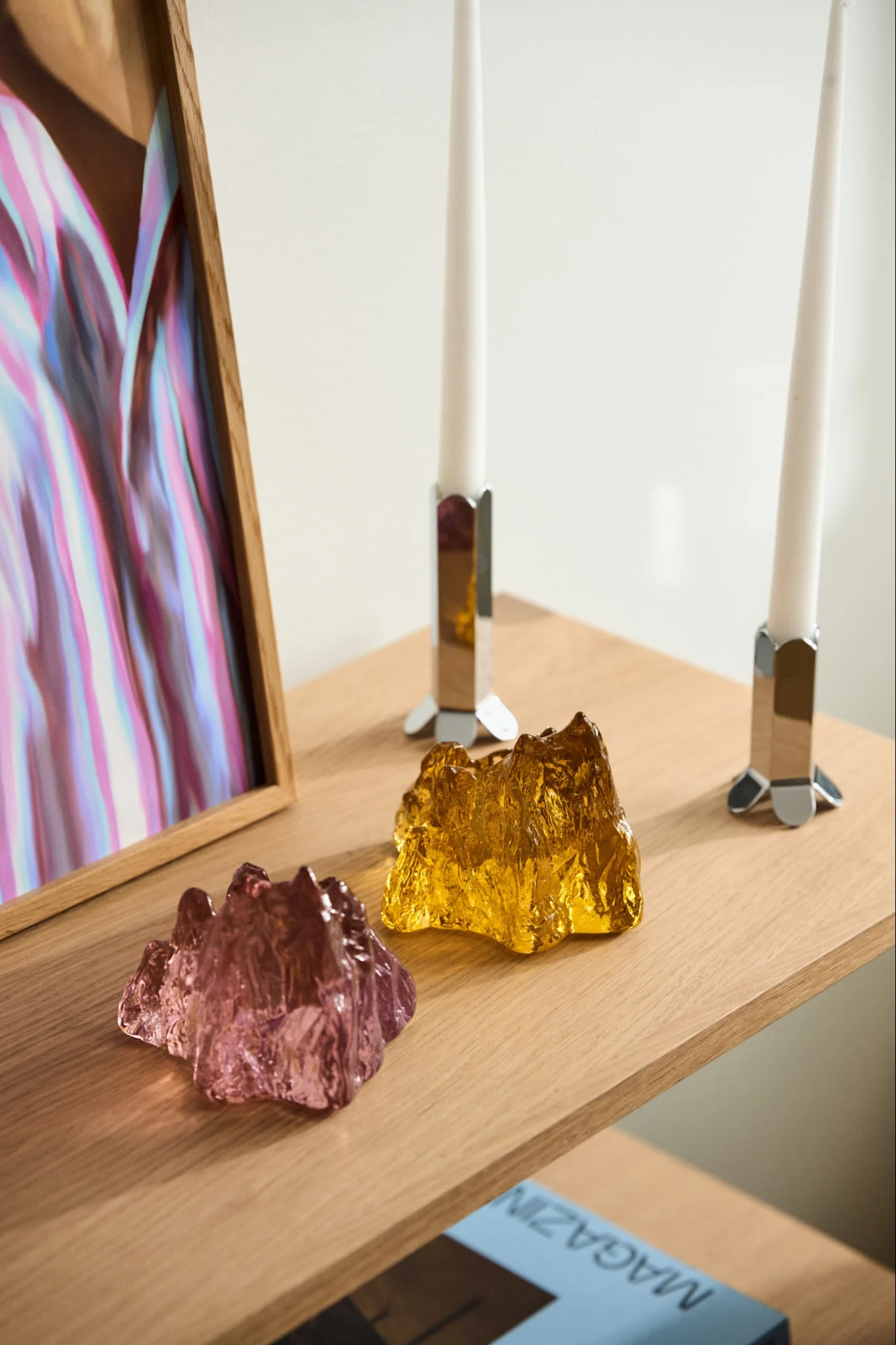 Consejos para regalos de Navidad - portavelas de Byon en un diseño de lunares de moda.