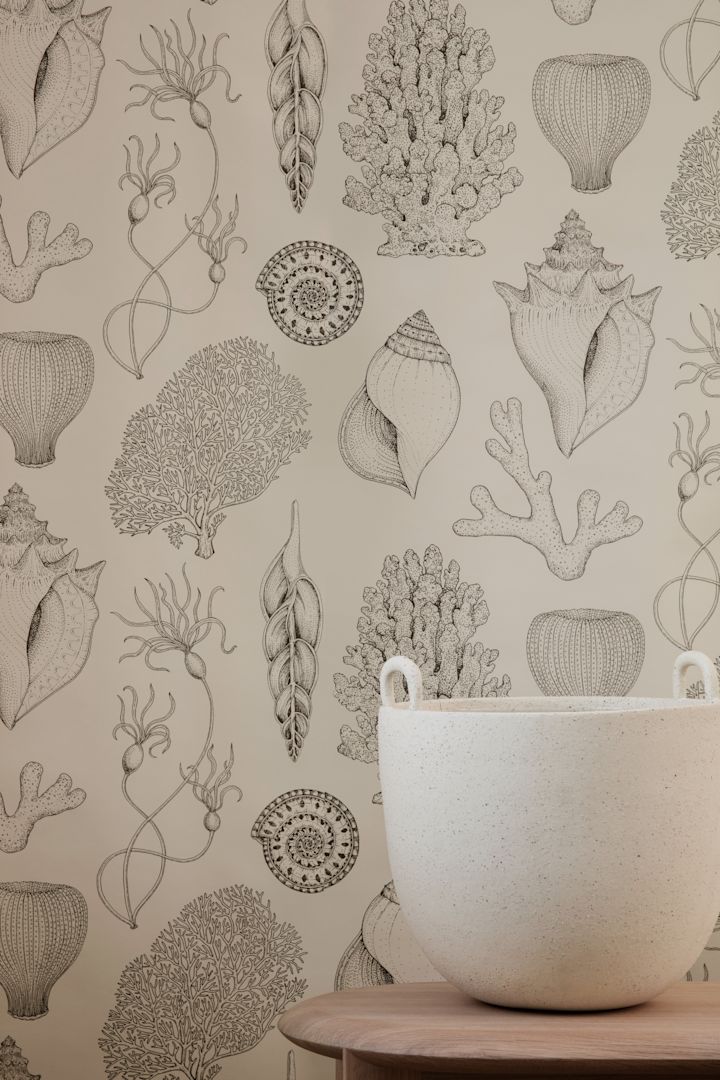 Papel pintado de Ferm Living listo para ser decorado en hogares para amar en todo el mundo.