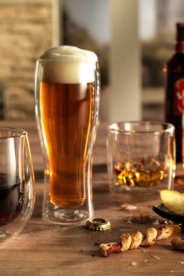 Cómo elegir el vaso de cerveza adecuado. Aquí puedes ver el vaso de cerveza de trigo de doble pared Sorrento de Zwilling.
