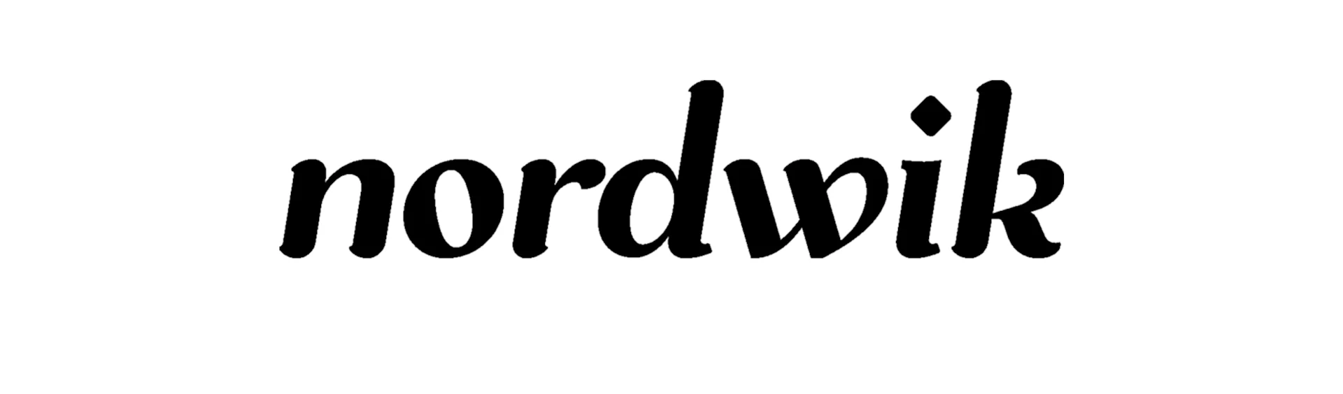 La palabra nordwik en fuente negra, cursiva y tipo script.